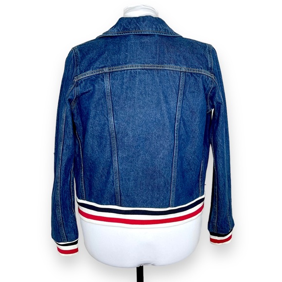 Levi's Original Rib Trim Trucker Jeans Jacket Size S - Picture 3 of 8